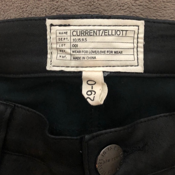 CURRENT/ELLIOT “The Frontman” Blk Leather Pant 29L - Picture 5 of 5